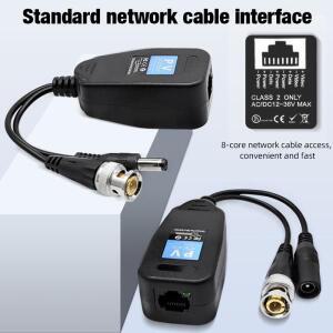 1CH PV 발룬 RJ45 CCTV 비디오 트랜시버 동축 송신기 CVI TVI AHD 아날로그 카메라 용 BNC DC  전원 커넥터