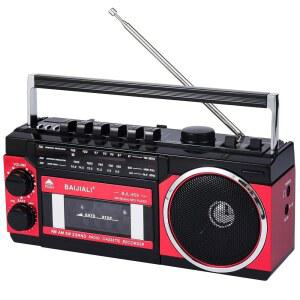 AM FM SW 라디오 BT가 있는 AC 녹음 SD 휴대용 통한 플레이어 여행용 재생 카세트 배터리 가정 USB를 붐박스 전원 헤드폰