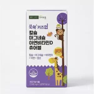 [건국유업] 쑥쑥 키즈업 어린이 칼슘 마그네슘 아연 비타민D 츄어블 120정 밀크맛