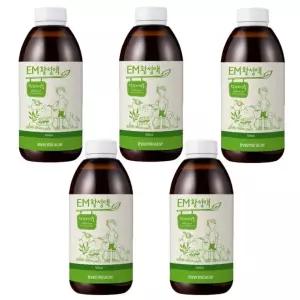 EM활성액5개(500ml) 수질정화 쌀뜨물 환경개선 원액 발효액 미생물제제