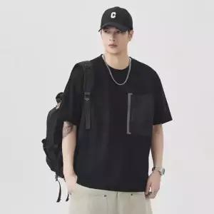 엘럽 하계 남성 얇은 브랜드 속건 셔츠 상의 반팔 쿨링 티 카라 반팔티 박템2