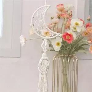 인테리어 달 모빌 총길이13cmX50cm 마크라메 아기방 모빌 드림캐처 WFO78GX