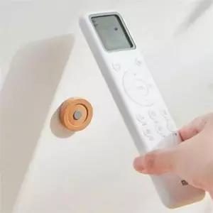 다용도 벽걸이 리모컨 홀더 원목 자석 후크 사무실 현관 2P WFO9IDG