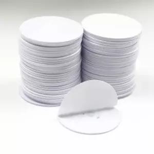 10 개/몫 125Khz TK4100 EM4100 RFID 코인 ID 카드 Adhensive 스티커 액세스 제어용 직경 25mm 읽기 전용