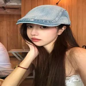 남성 빵모자 베레모 대두 큰머리 레트로 데일리 뉴스보이캡