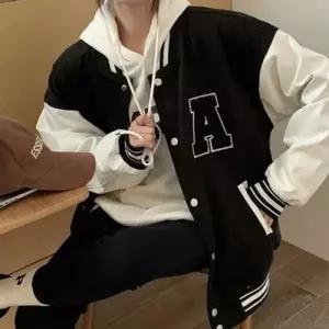 캐주얼 여성 야구 점퍼 데일리 여성 오버핏 점퍼 바시티 가을 WFLPPD6