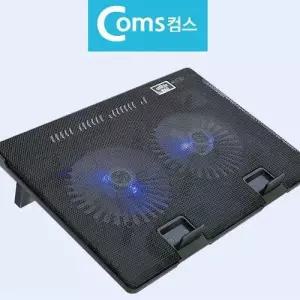 듀얼팬패드 노트북받침 저소음 쿨링받침대 대형거치 WFMP339