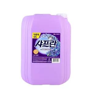 대용량 샤프란 릴렉싱아로마 20L 섬유유연제 세탁 헹굼 빨래 세제