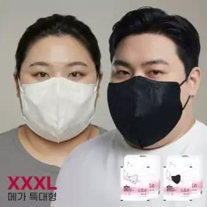 KF94 메가 특대형 마스크 100+100매 새부리형 화이트