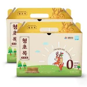 청초록 어린이 맛있는 달콤한 녹용 뉴질랜드 건강 즙 2박스 어린이 성장기