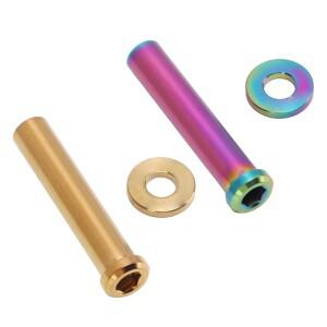 자전거 C 클램프 고정 너트 M6x40mm 티타늄 스틸 로드 바이크 브레이크 피봇 너트(와셔 포함) 산악 액세서