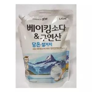 참그린 베이킹소다 구연산 설거지 주방세제 1kg 리필 설거지용세제 1kg (W84AECC)