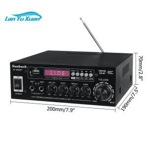 SUNBUCK AV-660BT 사운드 앰프 CH 2.1 가정용 자동차 회의 극장 용 전력 증폭기 AMP 지원 EQ FM USB SD 카