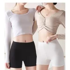 블랙 화이트 여성속바지 스판 빅사이즈속바지 원피스이너 속치마 WFO4T0Z