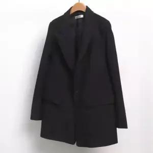 빅사이즈아우터 6864L602 싱글스판블랙자켓 BG