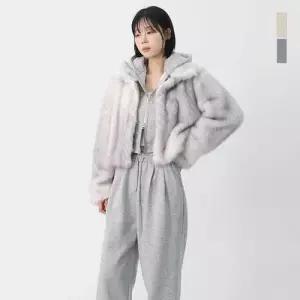 스콰즈 여자 캐주얼 하이넥 퍼자켓 페이크퍼 시어링 아우터 SPPA002