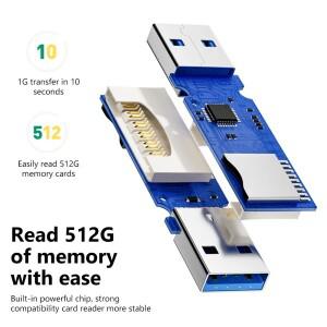USB 3.0 카드 리더 SD TF 메모리 2 in 1 고속 스마트 호환 어댑터 PC 노트북 디지털 액세서리용