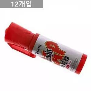 적색 12개입 유성매직 빨강 매직펜