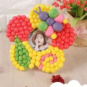 꽃 플레이콘 미니아트액자5인용