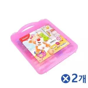 유아 아기곰 모나미 크레파스 24색x2개 유아크레용