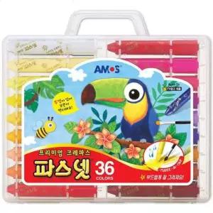 색깔크레파스 크레파스 36색 크레용 그림 색칠 미술 놀이 공부