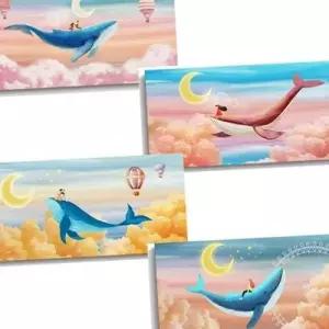 고래 그림 액자 80X40 고래 캔버스 액자 인테리어 북유럽 벽장식 WFNS74M