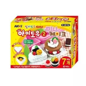 컬러점토 컬러 점토 미니 케이크 만들기 키트 어린이 공예 세트 색상 다양 미니어처 디자인