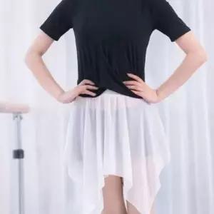 풀발레 쉬폰 스커트 여성스러운 분위기 허리 밴딩