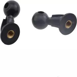 ZHYOHEN 2PCS 17mm 회전 볼에서 1/4인치-20 카메라 장착 볼트 어댑터 삼각대 셀카 그립 마운트 헤드 이어폰