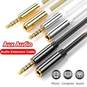 3.5mm 잭 Aux 케이블 헤드폰 용 오디오 연장 휴대 휴대폰 스피커 코드 자동차 PC 증폭기 MP3/MP4 플레이어