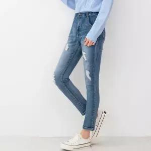 청스키니 여성의류 스키니진 슬림핏 일자핏 디테일