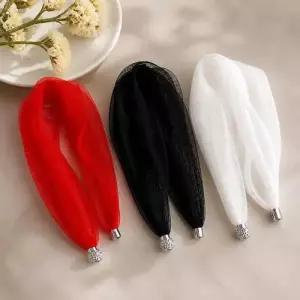 시스루 원터치 스카프 초커 목주름 가리개 쁘띠 WFOCA88