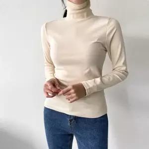 [비비드글램]매니 피치 목폴라 티셔츠 4color 데일리 신축성좋음