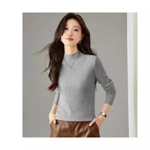 여성 데일룩 스웨터 폴라넥 니트 반폴라 펄 가을 겨울 긴팔 반팔 풀오버 DAOL2