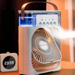 3in 1 선풍기 AIr 에어컨 가정용 소형 공기 냉각기 LED 야간 조명 휴대용 조절 사무실