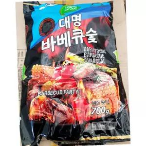 대명 장터 바베큐 숯 700g 참숯 바베큐 숯 구이 숯