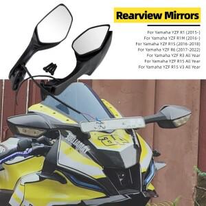 오토바이 백미러 Yamaha YZFR15 V3 YZF R15 R3 YZF R1M/S 2016- R6 2017- 용 LED 회전 신호 후면보기 사이