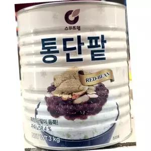 스위트웰 빙수 팥 3KG 단팥 토핑 팥 앙금 빙수 재료