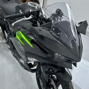 가와사키 닌자 닌자 250 300 400 ZX-6R ZX-4R ZX-10R 용 개조 오토바이 사이드 미러 스포츠카 고정 윙 백미