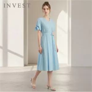 [인베스트] 스티치 라인 밴딩 린넨 원피스_IN6M1OP3991
