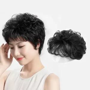 [룽스_65]정수리 가발 부분가발(블랙) 인모가발