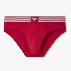 매장정품 EMPORIO ARMANI UNDERWEAR 엠포리오 아르마니 언더웨어 남성 스트라이프 밴딩 삼각팬티 081611104