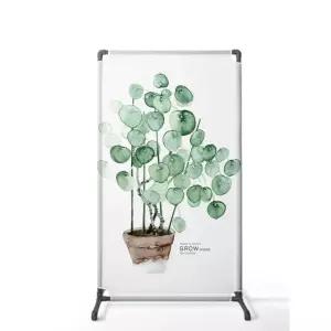 A80x180 플라워 white 80x40cm 가벽 가림막 칸막이 0 접이식 미니파티션 이동식 수납 길이3 플라워 A80x180