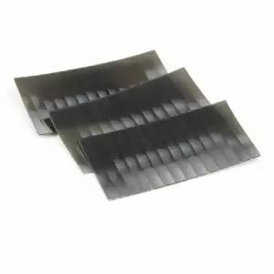 PIR HDPE 적외선 유도 프레넬 렌즈, 초점 거리 25mm 감지 12m 각도 140 검정색