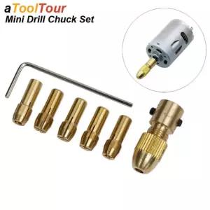 전기 모터 샤프트 용 미니 드릴 척 콜릿 세트 마이크로 트위스트 황동 카트리지 로타리 도구 2.35mm Mini Chuck