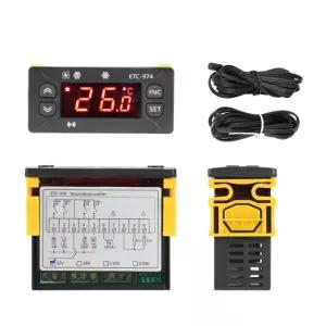ETC-974 디지털 온도 컨트롤러 마이크로컴퓨터 조절기 냉동 알람 12V 24V 110V A