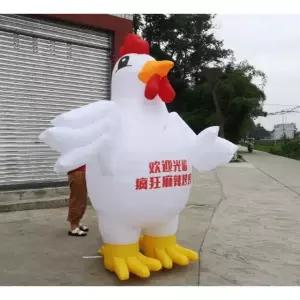 네온 5M 통 치킨 치킨인형탈 홍보 판촉 공기조형물 개업 프리 간판 노랑초롱닭 프 이즈160175