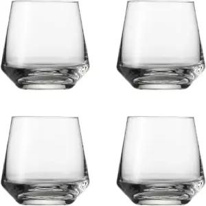탄산음료 주스용 유리컵 4 PCS 프리미엄 음용잔 패션 우유 콜라 맥주 증류주 내구성 위스키 285ml