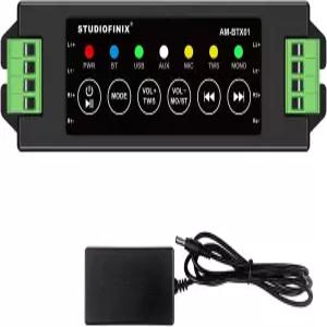 TWS AUX MIC USB 교체 부품을 갖춘 패시브 스피커용 STUODIOFI닉스 4채널 미니 블루투스 앰프 120w