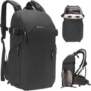 Besnfoto 카메라 백팩 방수 가방 전문 여행 사진 대형 DSLR SLR 미러리스 삼각대 홀더 및 캐논/니콘/소니와